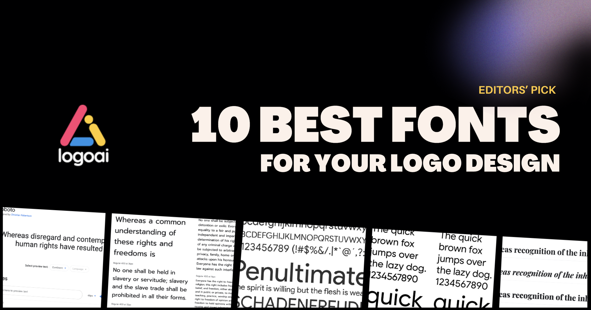 10 Best Fonts To Consider For Your Logo Design